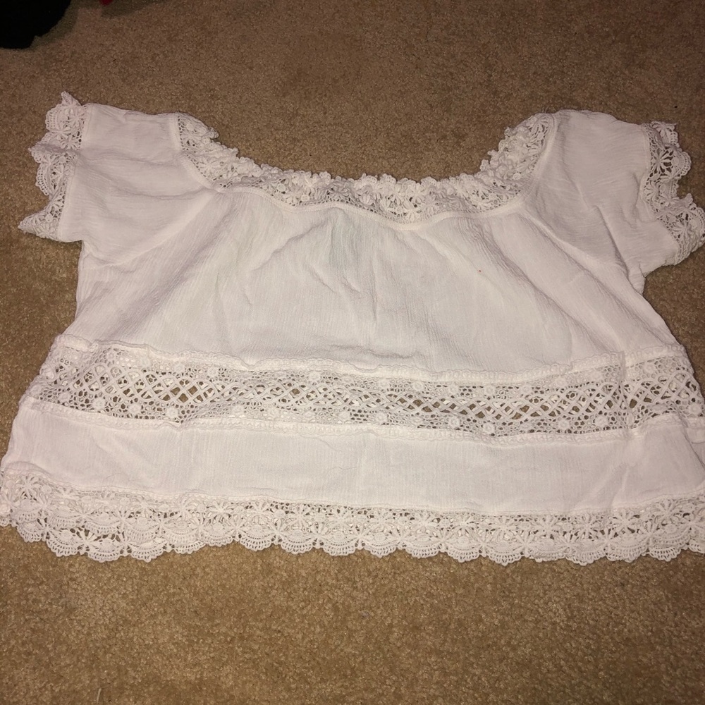 Forever 21 white crop top